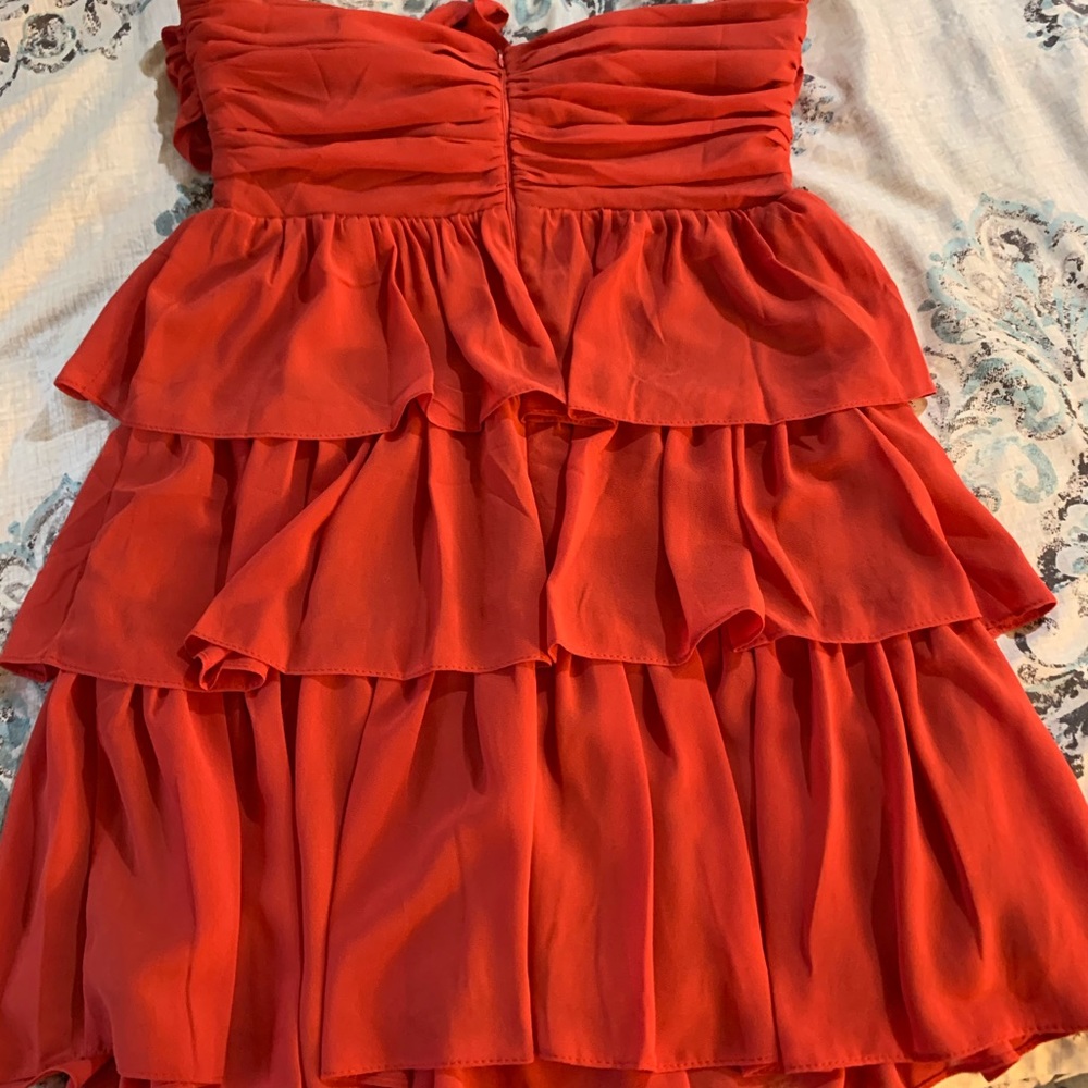 LuLu’s Red Ruffle Dress - Picture 4 of 4